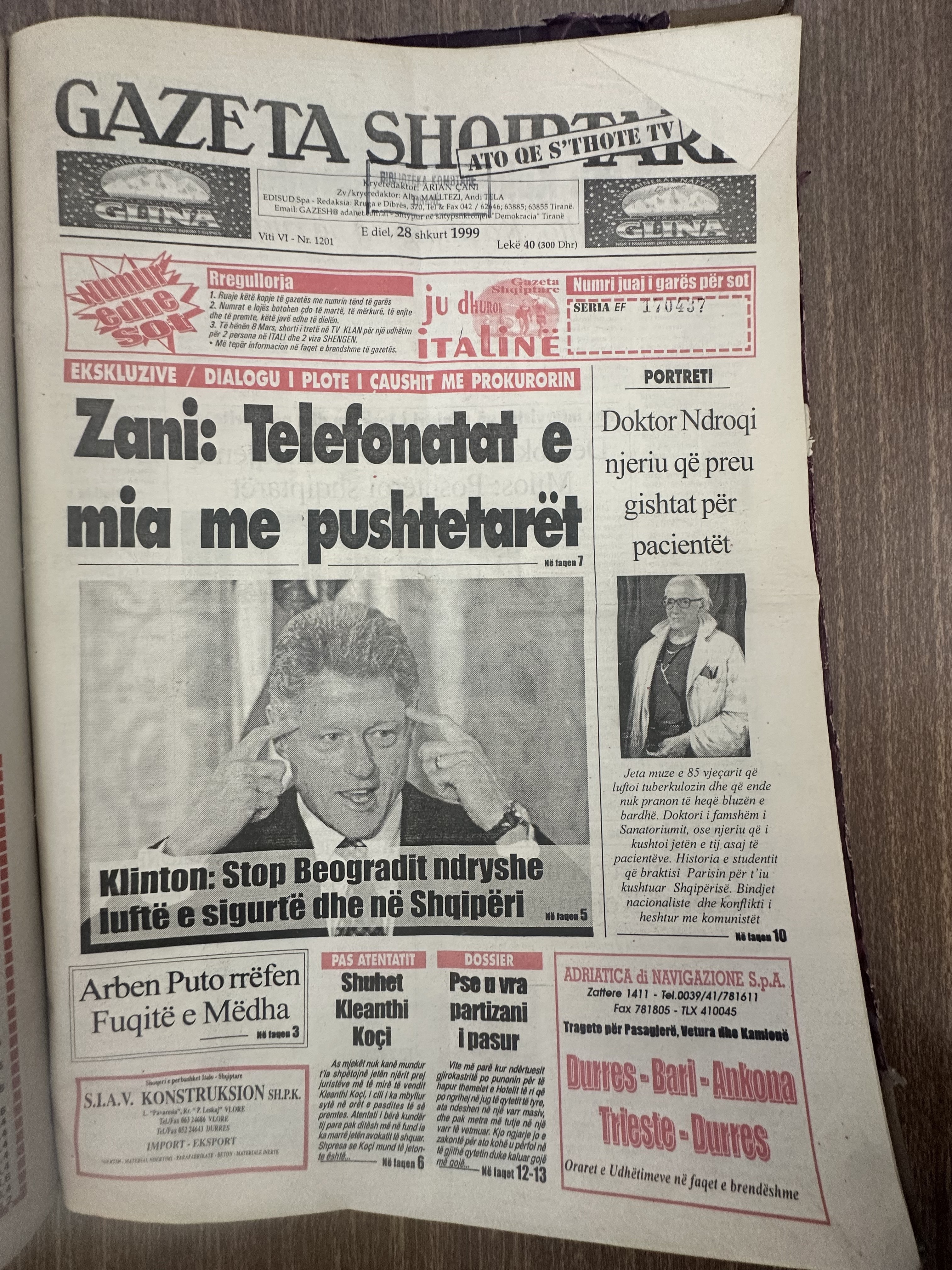 Gazeta Shqiptare 1999-02-28